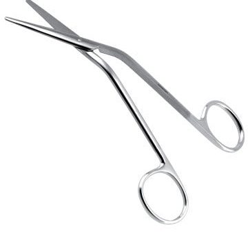 Fomon Dorsal Scissors - Angled Shanks Serrated Blades Fashion