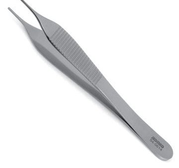 Adson Dressing Forceps - 1.3mm x 10mm Delicate Serrated Tip Discount