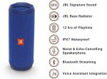 JBL Flip 4 Bluetooth Speaker Ocean Blue - Certified Refurbished For Cheap