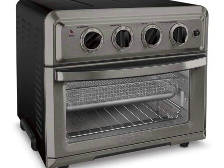 Cuisinart Air Fryer + Convection Toaster Oven, 8-in-1 Oven with Bake, Grill, Broil & Warm Options, Black Stainless - Certified Refurbished For Discount