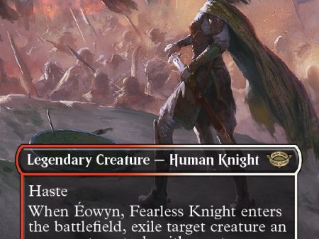 Eowyn, Fearless Knight (Borderless Alternate Art) [The Lord of the Rings: Tales of Middle-Earth] For Cheap