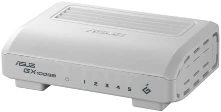 ASUS GX1005B V2 5 port 10 100 Mbps Desktop Unmanaged Ethernet Switch - Certified Refurbished Cheap