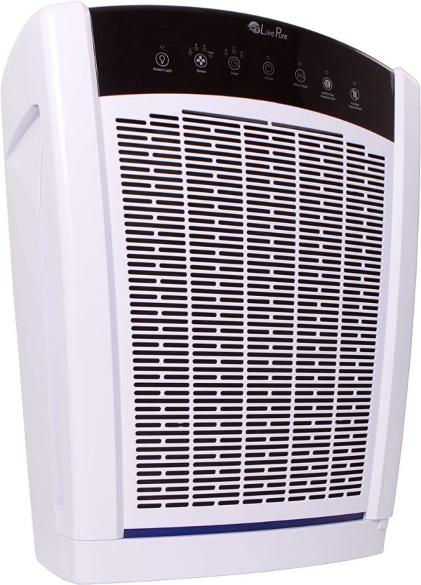 LivePure Bali Multi-Room True HEPA Console Air Purifier, Pearl White - Refurbished Sale