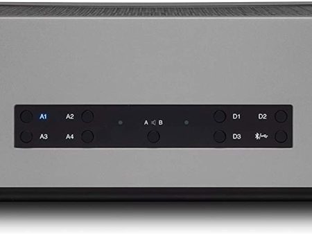 Cambridge Audio Stereo Two-Channel Amplifier with Bluetooth and Built-in DAC 60 Watts Per Channel Lunar Grey - Certified Refurbished For Cheap