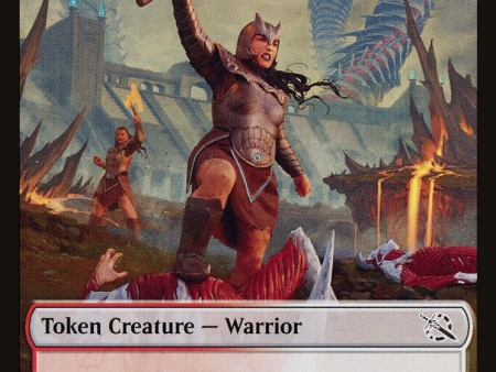 Warrior    Wrenn and Realmbreaker Emblem Double-Sided Token [March of the Machine Tokens] For Sale