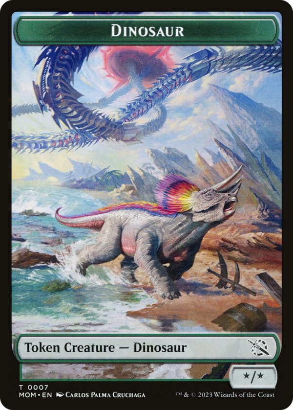 Phyrexian Myr    Dinosaur Double-Sided Token [March of the Machine Tokens] Fashion