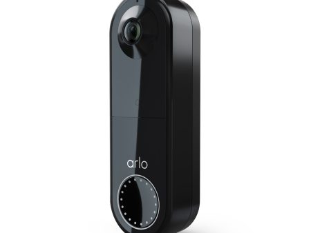 Arlo Essential Wireless Video Doorbell Black - Certified Refurbished Fashion