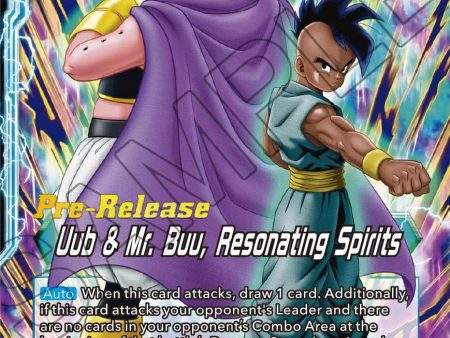 Uub    Uub & Mr. Buu, Resonating Spirits (BT21-034) [Wild Resurgence Pre-Release Cards] For Cheap