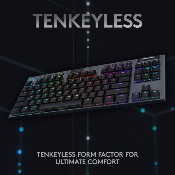 Logitech G915 TKL Tenkeyless LIGHTSPEED Wireless RGB Gaming Keyboard GL Tactile - Seller Refurbished Online Hot Sale