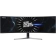 Samsung LC49RG90SSNXZA 49  CRG9 Dual QHD Curved QLED Gaming Monitor - Certified Refurbished Online now