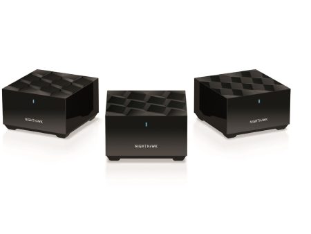 Netgear MK63 Nighthawk Home Mesh 1.8Gbps WiFi 6 System 3 Pack - Certified Refurbished Fashion