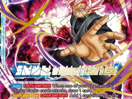 Goku Black    SS Rose Goku Black, the Beginning of the Return to Despair (Gold Stamped) (EX22-01) [Ultimate Deck 2023] For Cheap