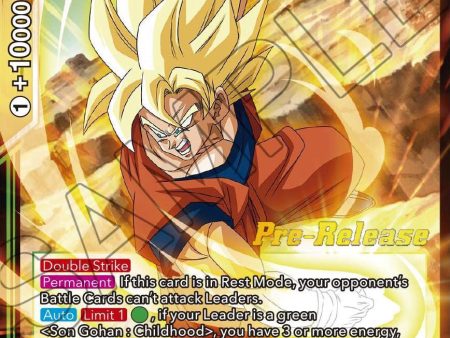 SS Son Goku, Believing in His Son (BT21-077) [Wild Resurgence Pre-Release Cards] Discount