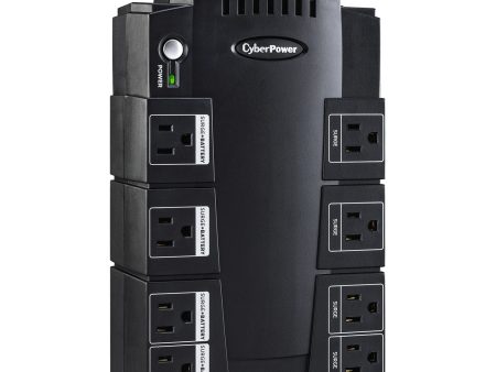 CyberPower 650VA 375W, 8 OL, RJ11 RJ45, 890J 8-Outlet UPS System - New Battery Certified Refurbished Fashion