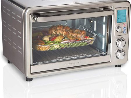 Hamilton Beach Sure-Crisp Digital Air Fryer Toaster Oven with Rotisserie - Certified Refurbished For Cheap