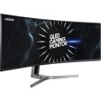 Samsung LC49RG90SSNXZA 49  CRG9 Dual QHD Curved QLED Gaming Monitor - Certified Refurbished Online now