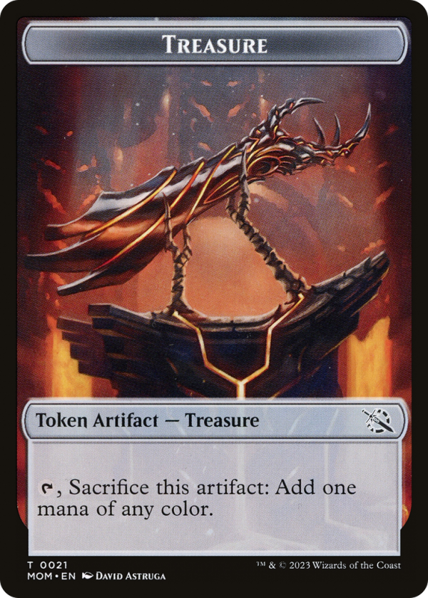 Treasure (21)    Teferi Akosa of Zhalfir Emblem Double-Sided Token [March of the Machine Tokens] Online