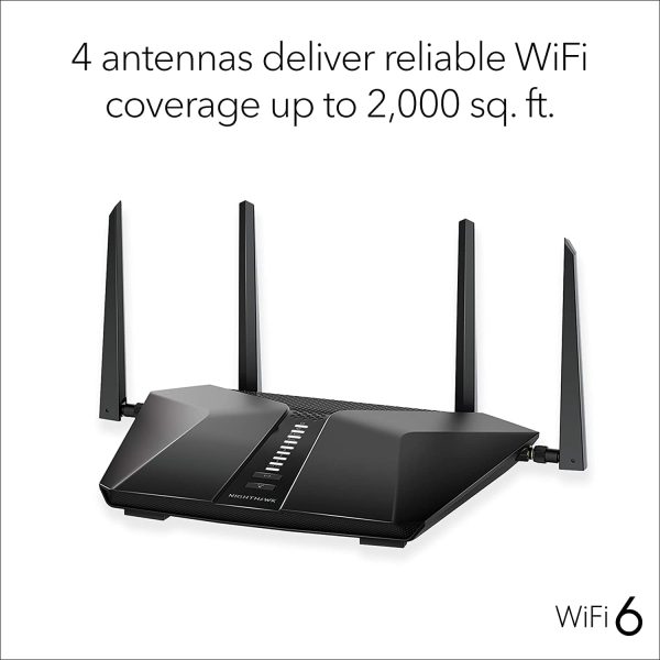 Netgear RAX50 Nighthawk AX6 6-Stream AX5400 WiFi 6 Router - Certified Refurbished on Sale