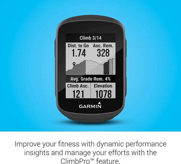 Garmin Edge 130 Plus Download Structure Workouts, ClimbPro Pacing Guidance Cycling Bike Computer GPS - Certified Refurbished For Sale