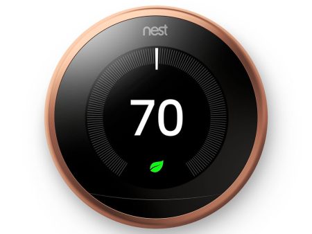 Google Nest 3rd Generation Home Learning Programmable Smart Thermostat, Copper Cheap