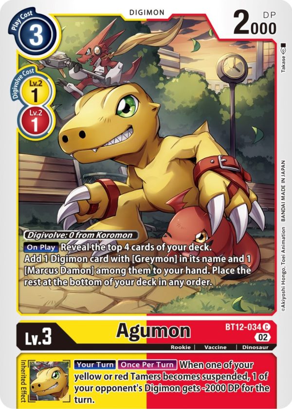 Agumon [BT12-034] [Across Time] Online Sale