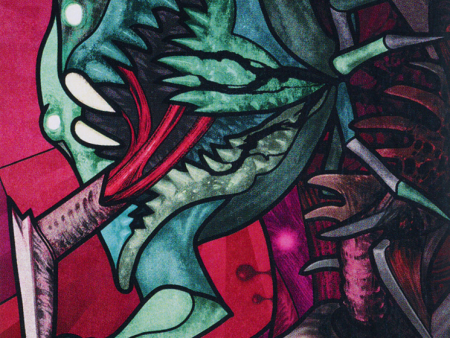 Yargle, Glutton of Urborg Art Card [March of the Machine Art Series] For Sale