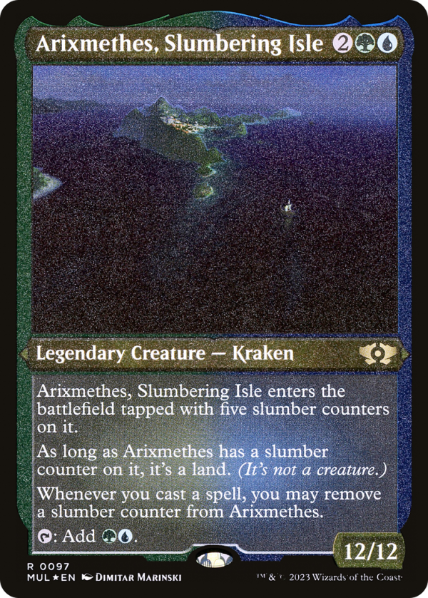 Arixmethes, Slumbering Isle (Foil Etched) [Multiverse Legends] For Cheap