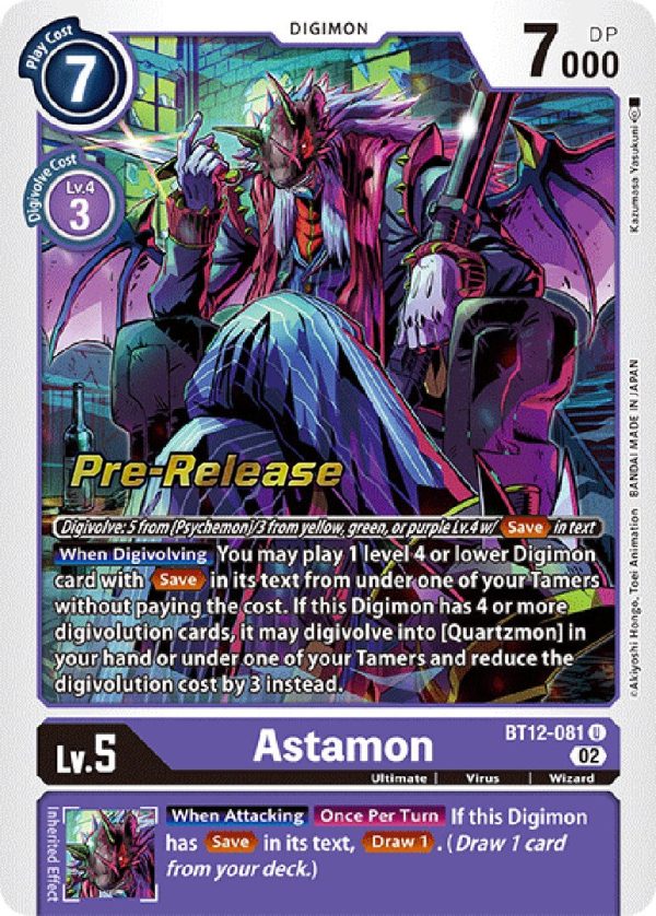 Astamon [BT12-081] [Across Time Pre-Release Cards] on Sale