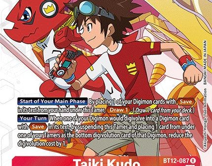 Taiki Kudo [BT12-087] (Alternate Art) [Across Time] For Cheap