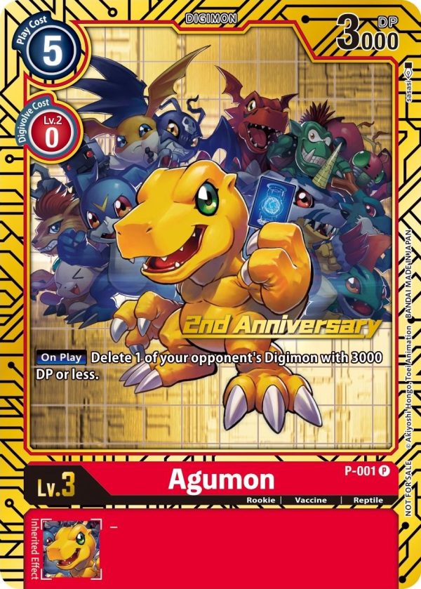 Agumon [P-001] (2nd Anniversary Card Set) [Promotional Cards] Online