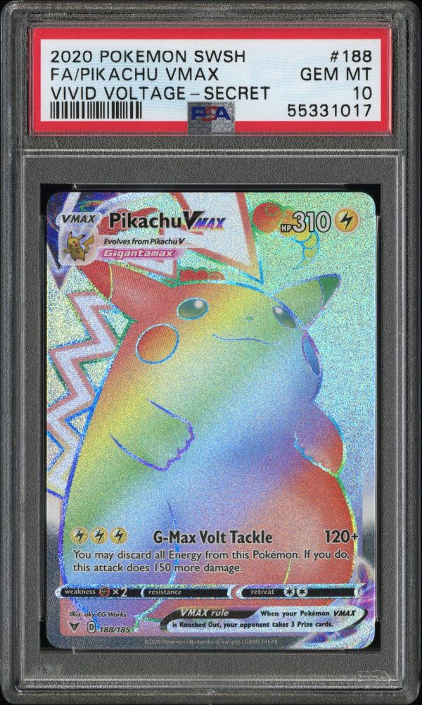 Pikachu VMAX 188 185 Vivid Voltage PSA 10 55331017 Fashion