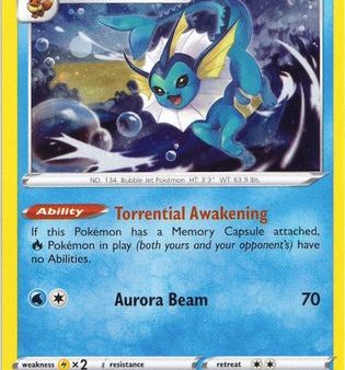 Vaporeon (030 185) (Cosmos Holo) [Sword & Shield: Vivid Voltage] Online now