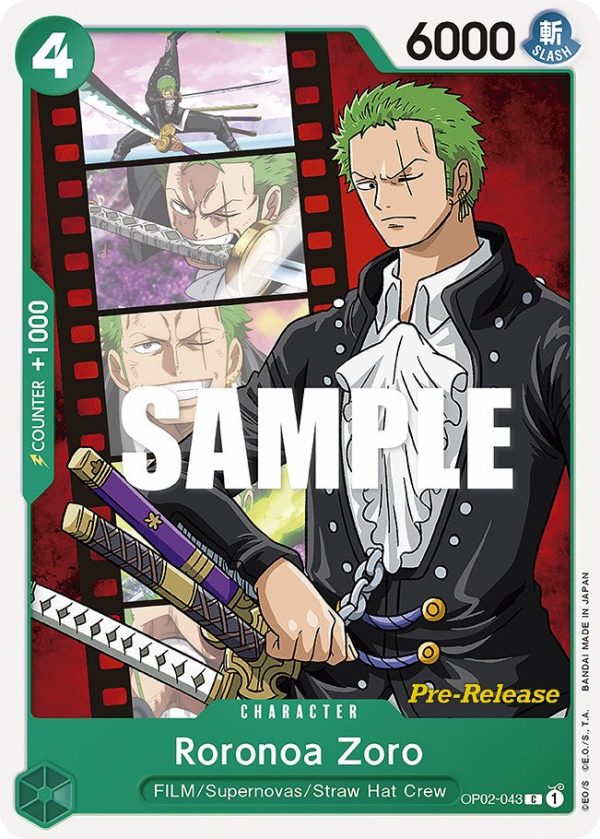 Roronoa Zoro [Paramount War Pre-Release Cards] Online Hot Sale