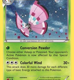 Vivillon (17 146) (Meadow Form Pink Wings) (Cosmos Holo) [XY: Base Set] For Sale