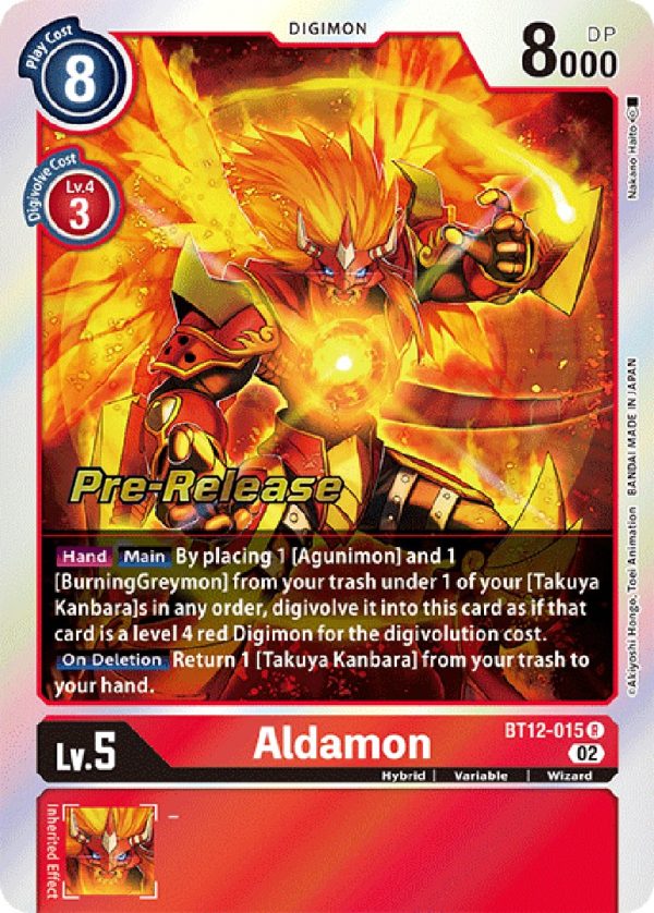 Aldamon [BT12-015] [Across Time Pre-Release Cards] Supply