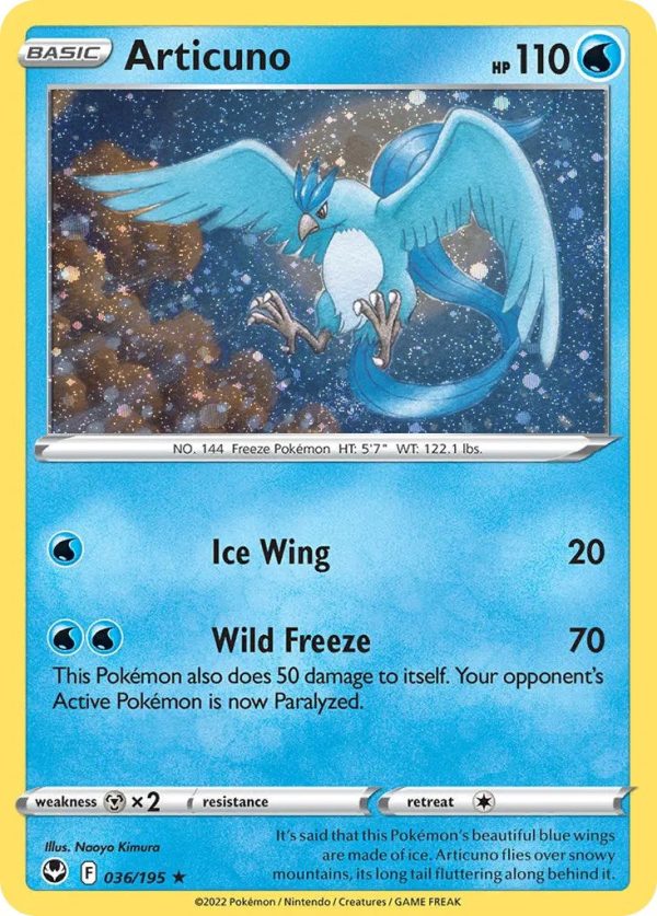 Articuno (036 195) (Cosmos Holo) [Sword & Shield: Base Set] Supply